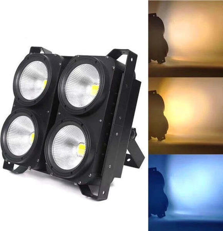 Accecatore-Led-4-X-50-W-Bianco-Caldo-+-Naturale-Blinder-Dmx-Color-Change-Strobo