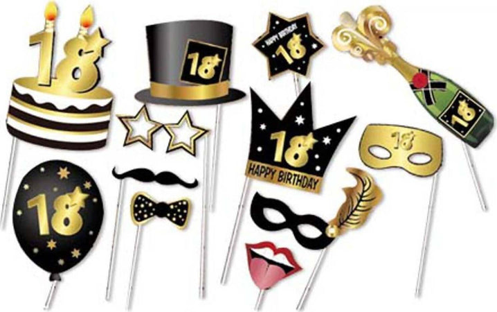 Accessori Divertenti Per Foto Di Gruppo Compleanno 18 Anni Set 12 Elementi Decorazione Per Festa Di Compleanno Party Casa e cucina/Hobby creativi/Articoli per feste e compleanni/Decorazioni/Ghirlande festoni e coriandoli/Striscioni Kondorama - Martinsicuro, Commerciovirtuoso.it
