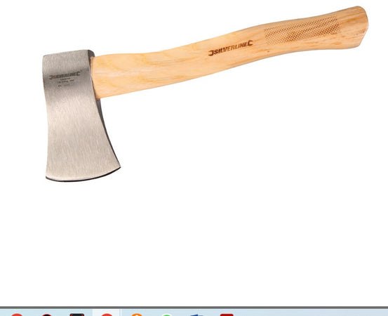 Accetta picozzino ascia in acciaio manico in legno di noce peso 680g Silverline
