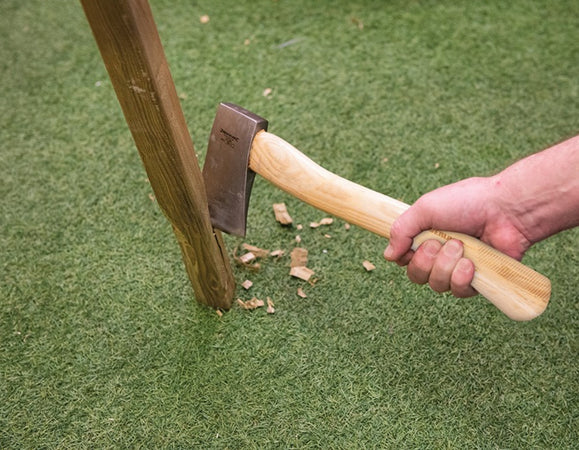 Accetta picozzino ascia in acciaio manico in legno di noce peso 680g Silverline