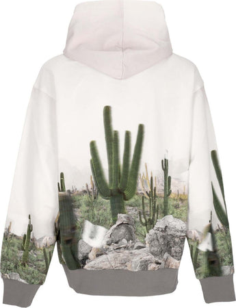 ACUPUNCTURE-Felpa-Leggera-Cappuccio-Uomo-Cactus-Hoodie-Brown-da-uomo