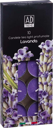 AD Trend Set 10 tea light Profumo Lavanda Casa e cucina/Decorazioni per interni/Candele e portacandele/Candele/Lumini Scontolo.net - Potenza, Commerciovirtuoso.it