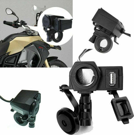 Adattatore-12v-Moto-Usb-Presa-Accendisigari-Impermeabile-Per-Caricabatterie-Nero