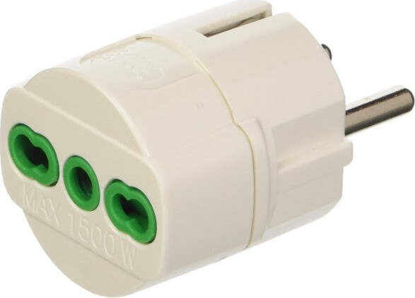 Adattatore Con Spina Tedesca Schuko E Presa Bipasso 10-16a Riduzione Bosch Illuminazione/Illuminazione per interni/Lampade/Basi per lampade Trade Shop italia - Napoli, Commerciovirtuoso.it