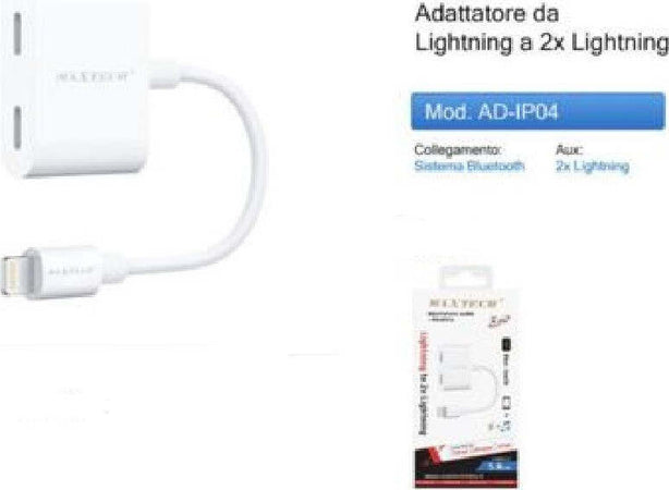 Adattatore Lightning A Doppio Lightning Audio Ricarica Ipod Ipad Iphone Ad-ip04 Elettronica e telefonia > Telefonia Fissa e Mobile > Accessori Smartphone > Cavi Smartphone Trade Shop italia - Napoli, Commerciovirtuoso.it