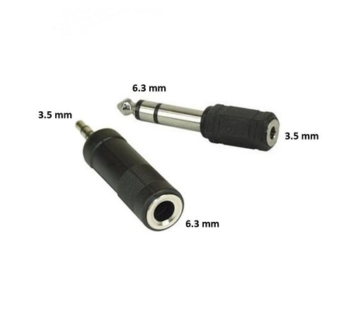 Coppia Adattatore e Riduttore Jack 3.5mm/6.5mm
