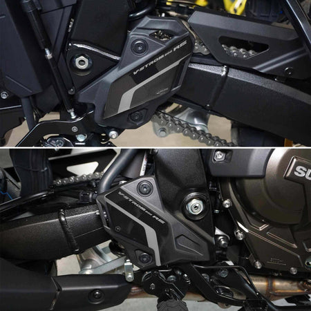 Adesivi-3D-compatibili-con-Suzuki-V-Strom-800RE-Protezioni-Battitacco-per-moto