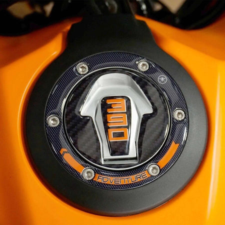 Adesivo-protezione-Tappo-moto-in-resina-gel-3D-compatibile-KTM-390-adventure