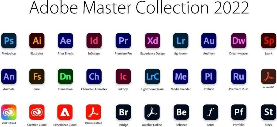 Adobe Master Collection 2022 - ESD - abbonamento -1 year - 2 Device - 100 Gb Storage Software/Antivirus e Software di sicurezza Innovamy.it - Milano, Commerciovirtuoso.it