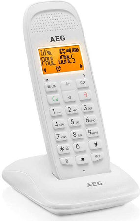AEG Voxtel D81 Telefono Domestico DECT Cordless Display 1,6'' LCD Bianco