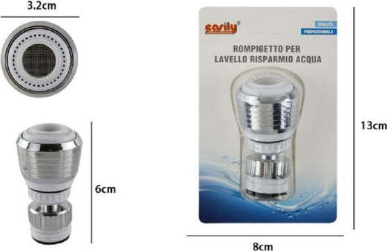 Aeratore-Rompigetto-Per-Lavello-Rubinetto-Cucina-Cromato-Filtro-Snodato-69265