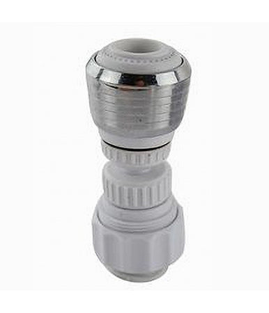 Aeratore Rompigetto Rubinetto Lavello Cucina Cromato Filtro Snodato Bianco 69263