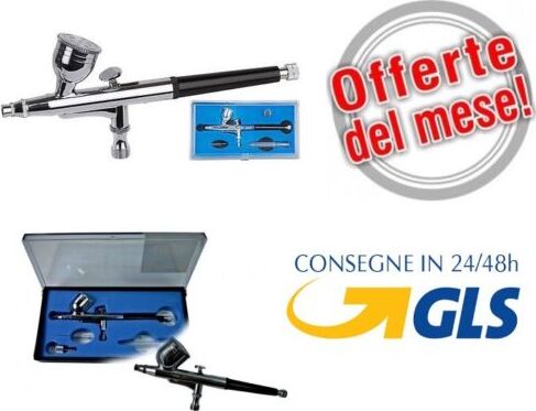 AEROGRAFO-DOPPIA-AZIONE-TRATTO-FINE-0,3MM-PER-COMPRESSORE-AEROPENNA-HD-130