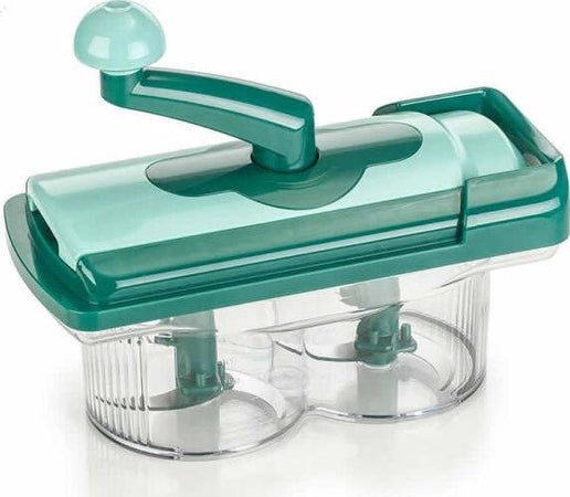 Affettatrice manuale Nicer Twist taglia e trita frutta verdura in pochi secondi Casa e cucina/Utensili da cucina/Affettaverdure e mandolini da cucina Trade Shop italia - Napoli, Commerciovirtuoso.it