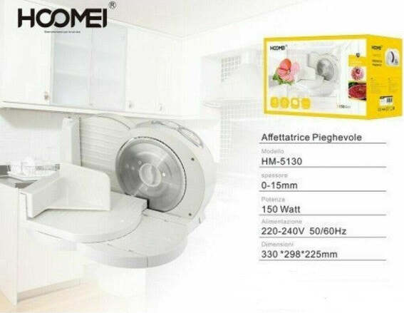Affettatrice-Pieghevole-Professionale-150w-Lama-150-Mm-Inossidabile-Hm-5130
