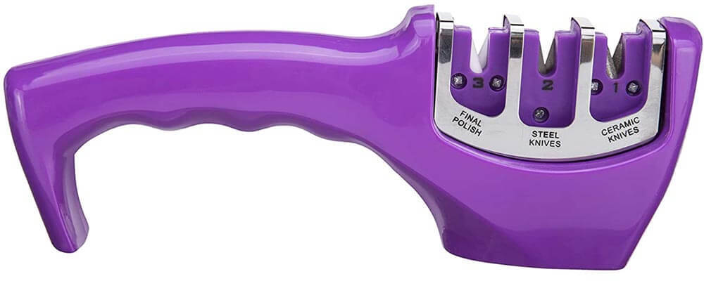 Affilacoltelli Affila Arrota Lame Coltelli e Forbici a 3 Fasi Accessori Cucina