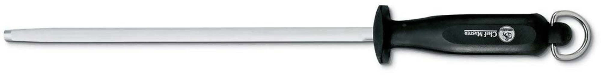 Affilatoio Acciarino Acciaino Cilindrico Con Lama Da 25 Cm E Manico Polipropilene Ausonia - 67530