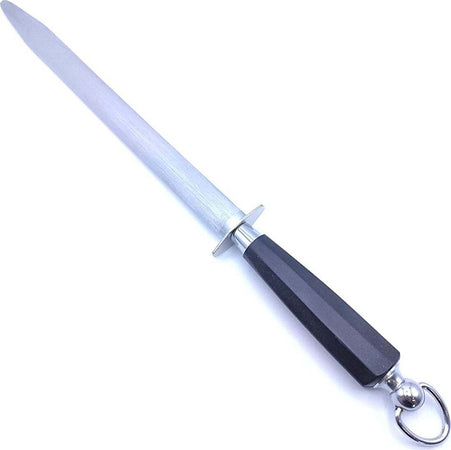 Affilatoio per coltelli da macellaio in acciaio con cerchio per appendere Casa e cucina/Utensili da cucina/Affilacoltelli/Affilacoltelli manuali La Zappa - Altamura, Commerciovirtuoso.it