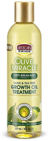 African Pride Olive Miracle Growth Oil 227g Olio Rinforzante Per La Crescita Dei Capelli