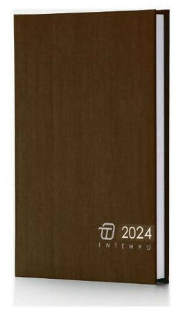 Agenda Giornaliera 2024 Grande (a4 - 21x30 Cm) In Tempo Charlie Con Copertina Imbottita Intempo