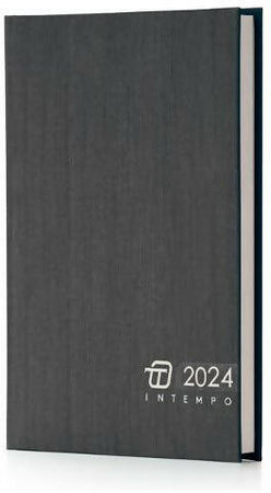 Agenda Giornaliera 2024 Grande (a4 - 21x30 Cm) In Tempo Charlie Con Copertina Imbottita Intempo