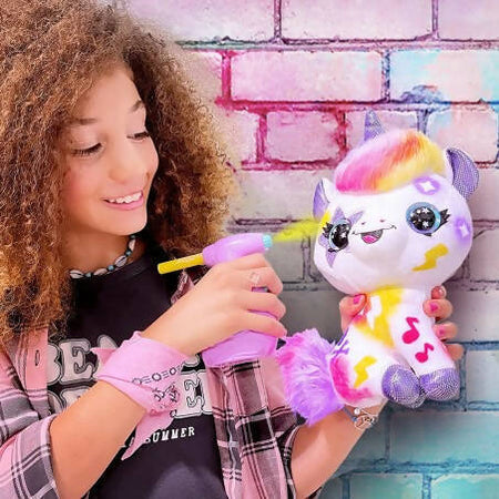 Airbrush Plush Unicorno Peluche Da Colorare Rocco Giocattoli