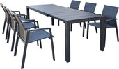 ALASKA---set-tavolo-in-alluminio-cm-148/214-x-85-x-75,5-h-con-6-sedute-Antracite-Milani-Home