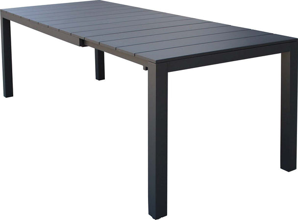 ALASKA---set-tavolo-in-alluminio-cm-148/214-x-85-x-75,5-h-con-6-sedute-Antracite-Milani-Home