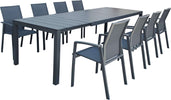 ALASKA---set-tavolo-in-alluminio-cm-214/280-x-100-x-75,5-h-con-8-sedute-Antracite-Milani-Home