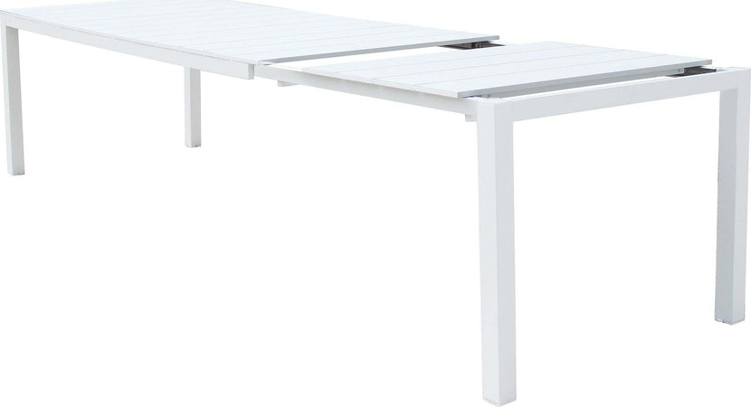 ALASKA---set-tavolo-in-alluminio-cm-214/280-x-85-x-75,5-h-con-8-sedute-Bianco-Milani-Home