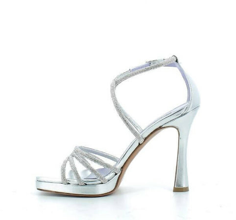 Albano Sandalo Cerimonia Da Donna in Pelle Con Tacco 10,5 Cm Nuova Collezione