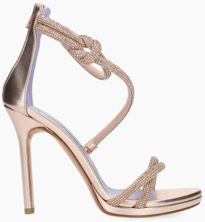 Albano Sandalo Donna Da Cerimonia Con Tacco 10,5 Cm in Pelle Nuova Collezione