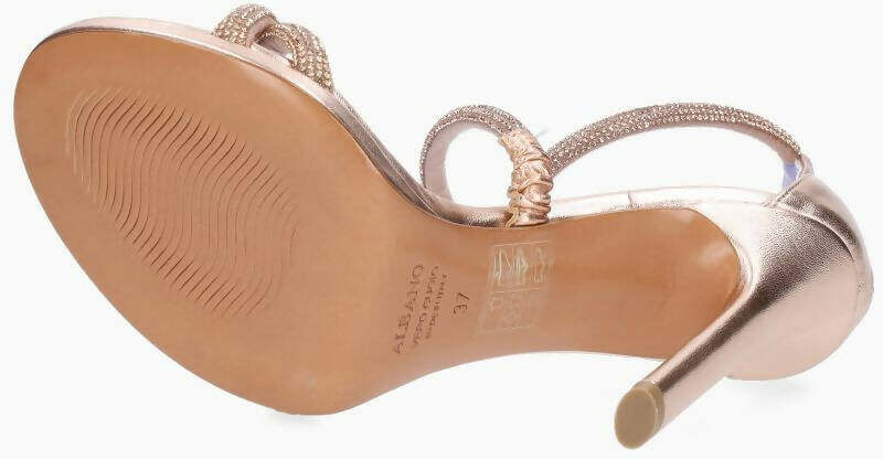 Albano Sandalo Donna Da Cerimonia Con Tacco 10,5 Cm in Pelle Nuova Collezione