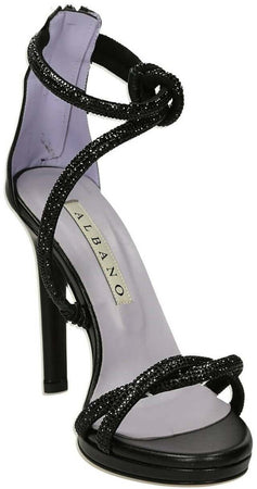 Albano Sandalo Donna Da Cerimonia Con Tacco 10,5 Cm in Pelle Nuova Collezione