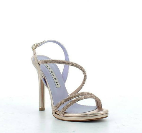 Albano Sandalo Donna Da Cerimonia in Pelle Con Tacco 11 Cm Nuova Collezione