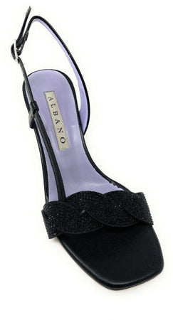 Albano Sandalo Elegante Con Strass Nuova Collezione tacco 8 cm