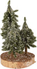 Alberelli di Natale innevati con base in legno in PE Effetto Real Touch h 23 cm Casa e cucina/Decorazioni per interni/Addobbi e decorazioni per ricorrenze/Decorazioni natalizie/Alberi di natale artificiali MagiediNatale.it - Altamura, Commerciovirtuoso.it