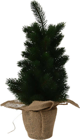 Alberello di natale verde, con rami folti, base in Juta, decorazione natalizia da h 45 cm Casa e cucina/Decorazioni per interni/Addobbi e decorazioni per ricorrenze/Decorazioni natalizie/Alberi di natale artificiali MagiediNatale.it - Altamura, Commerciovirtuoso.it