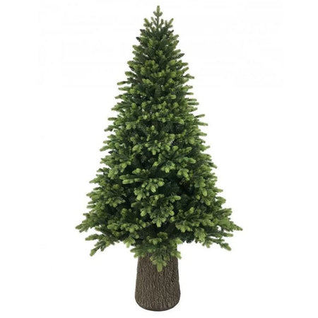 Albero di natale con Tronco "Dolomiti" in PE Effetto Real Touch