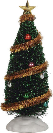Albero di Natale con palline, festoni e puntale, accessorio per villaggio di Natale in poliestere Casa e cucina/Decorazioni per interni/Addobbi e decorazioni per ricorrenze/Decorazioni natalizie/Oggettistica MagiediNatale.it - Altamura, Commerciovirtuoso.it
