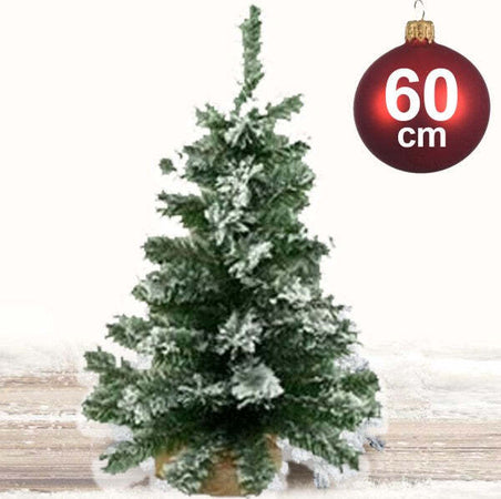 Albero-Di-Natale-Innevato-60cm-60-Punte-Casa-Ufficio-Arredo-Negozio-Effetto-Neve