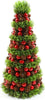 Albero di Natale verde con bacche e pigne, in polistirolo Ø 19 x h 38 cm Casa e cucina/Decorazioni per interni/Addobbi e decorazioni per ricorrenze/Decorazioni natalizie/Alberi di natale artificiali MagiediNatale.it - Altamura, Commerciovirtuoso.it
