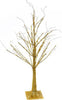 Albero luminoso glitterato oro, ramo con led luce calda decorazione da interno Casa e cucina/Decorazioni per interni/Addobbi e decorazioni per ricorrenze/Decorazioni natalizie/Alberi di natale artificiali MagiediNatale.it - Altamura, Commerciovirtuoso.it