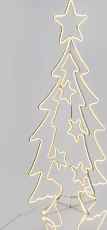 Albero Natale 2D/3D bifacciale, con stelline, 960 Led bianco caldo h 145 cm Casa e cucina/Decorazioni per interni/Addobbi e decorazioni per ricorrenze/Decorazioni natalizie/Luci natalizie/Catene luminose per esterni MagiediNatale.it - Altamura, Commerciovirtuoso.it
