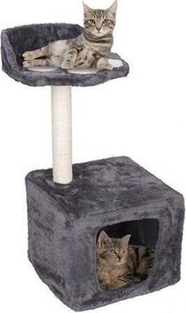Albero Palo Tiragraffi Gatti Con Cuccia E Piattaforma 68x30cm Peluche E Sisal Prodotti per animali domestici/Gatti/Lettini accessori per il letto e mobili/Alberi tiragraffi Trade Shop italia - Napoli, Commerciovirtuoso.it