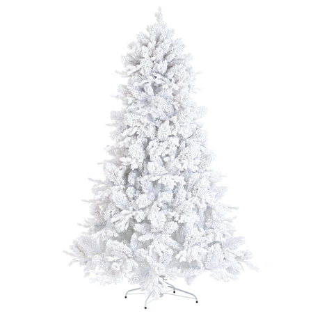Albero di natale innevato "Arlberg" in PP Effetto Aghi di Pino + PE Effetto Real Touch +Flock