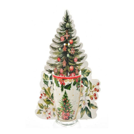 Tazza di natale decorativa in porcellana 350 ml per decorazione natalizia