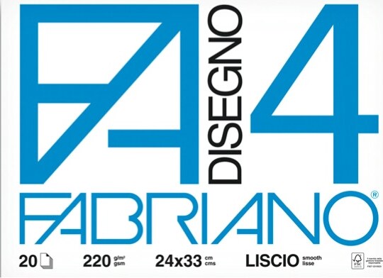 Album F4 - 24x33Cm - 220gr - 20 fogli - liscio - Fabriano Casa e cucina/Hobby creativi/Disegno/Blocchi e libri da disegno Eurocartuccia - Pavullo, Commerciovirtuoso.it
