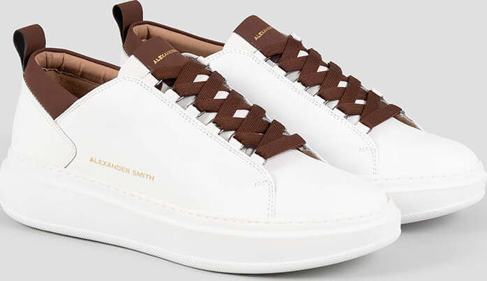 Alexander-Smith-sneakers-uomo-Wembley-in-pelle-white-brown-WYM-2261
