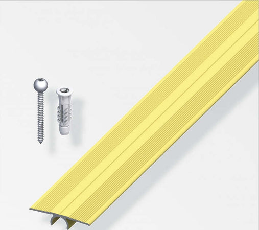 ALFER---1mt---PROFILO-DI-COMPENSAZIONE-DI-LIVELLO-IN-ALLUMINIO-ANODIZZATO-33x900MM---COLORE-OTTONE